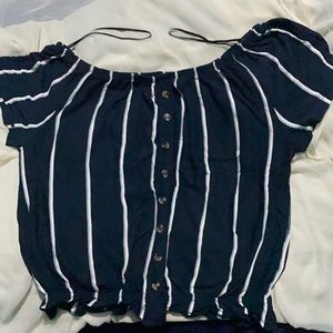 H&M Crop Top - Dark Blue